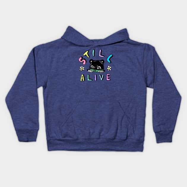 still alive Kids Hoodie by Pararel terror